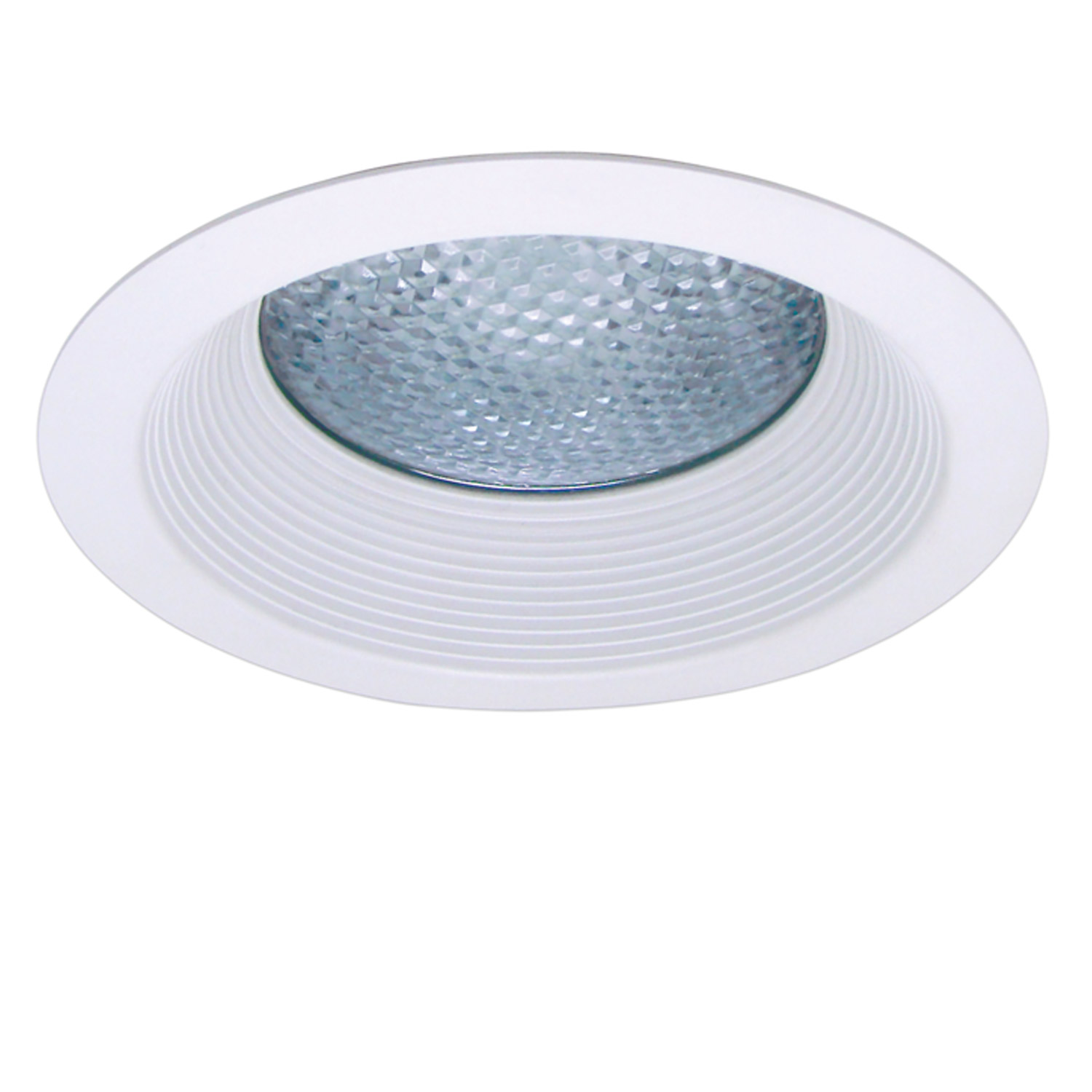 Product image for Two Piece Reflector with Lower Baffle with Prismatic Convex Lens for 4-Inch BIOS LED Downlights