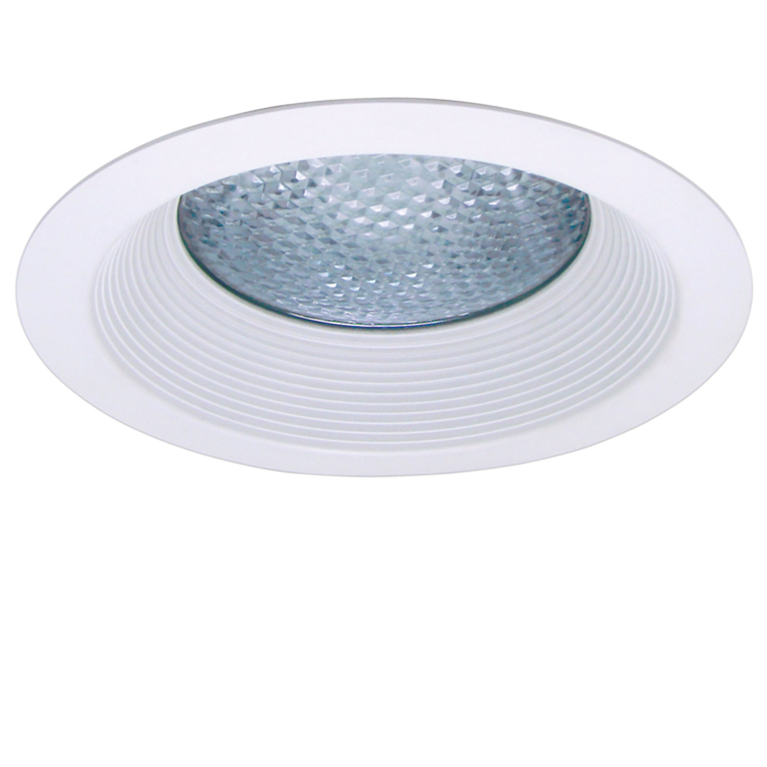 Product image for R6 Series Two Piece Reflector: Lower Baffle with Prismatic Convex Lens